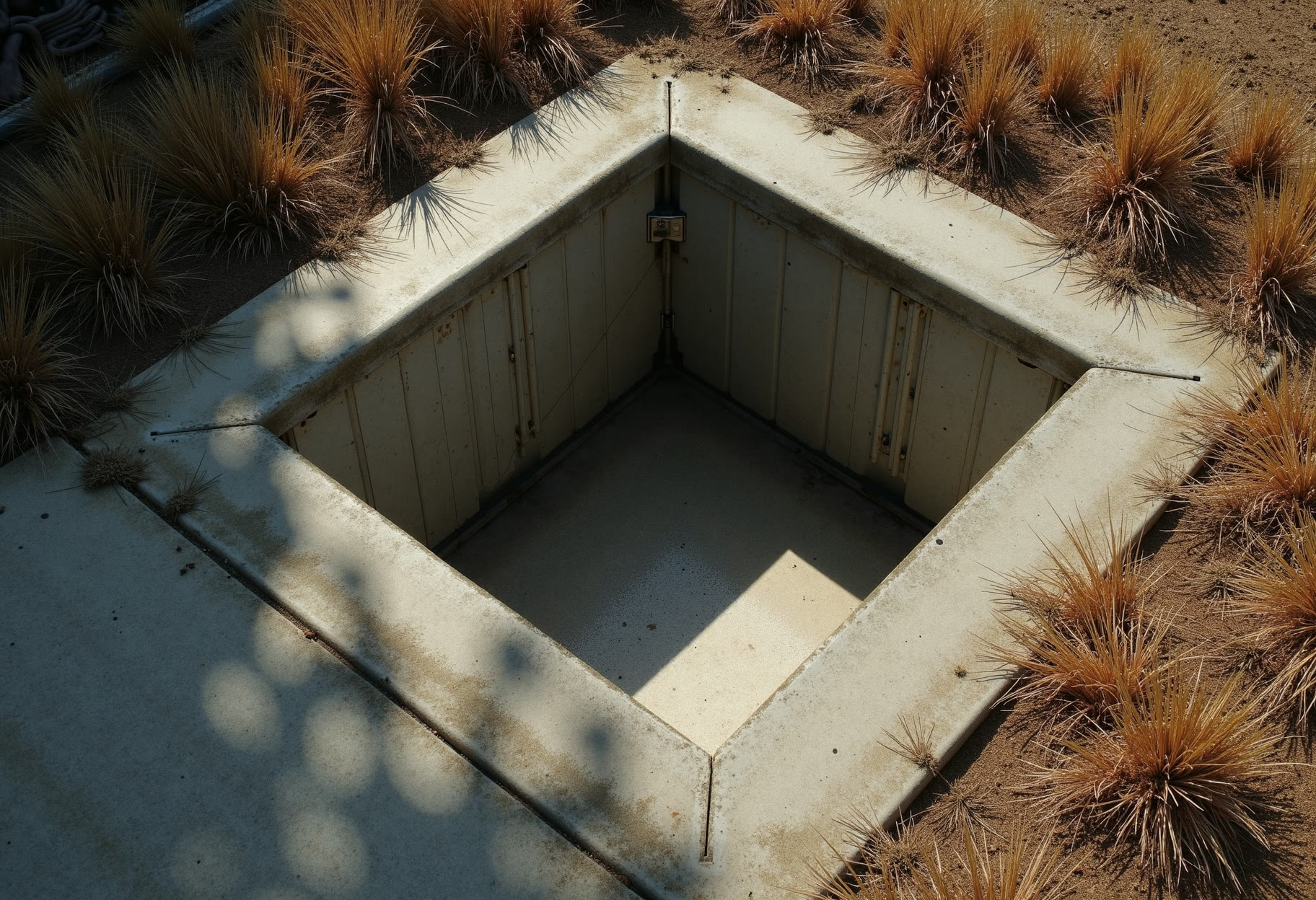 Backyard hatch, flush at grade