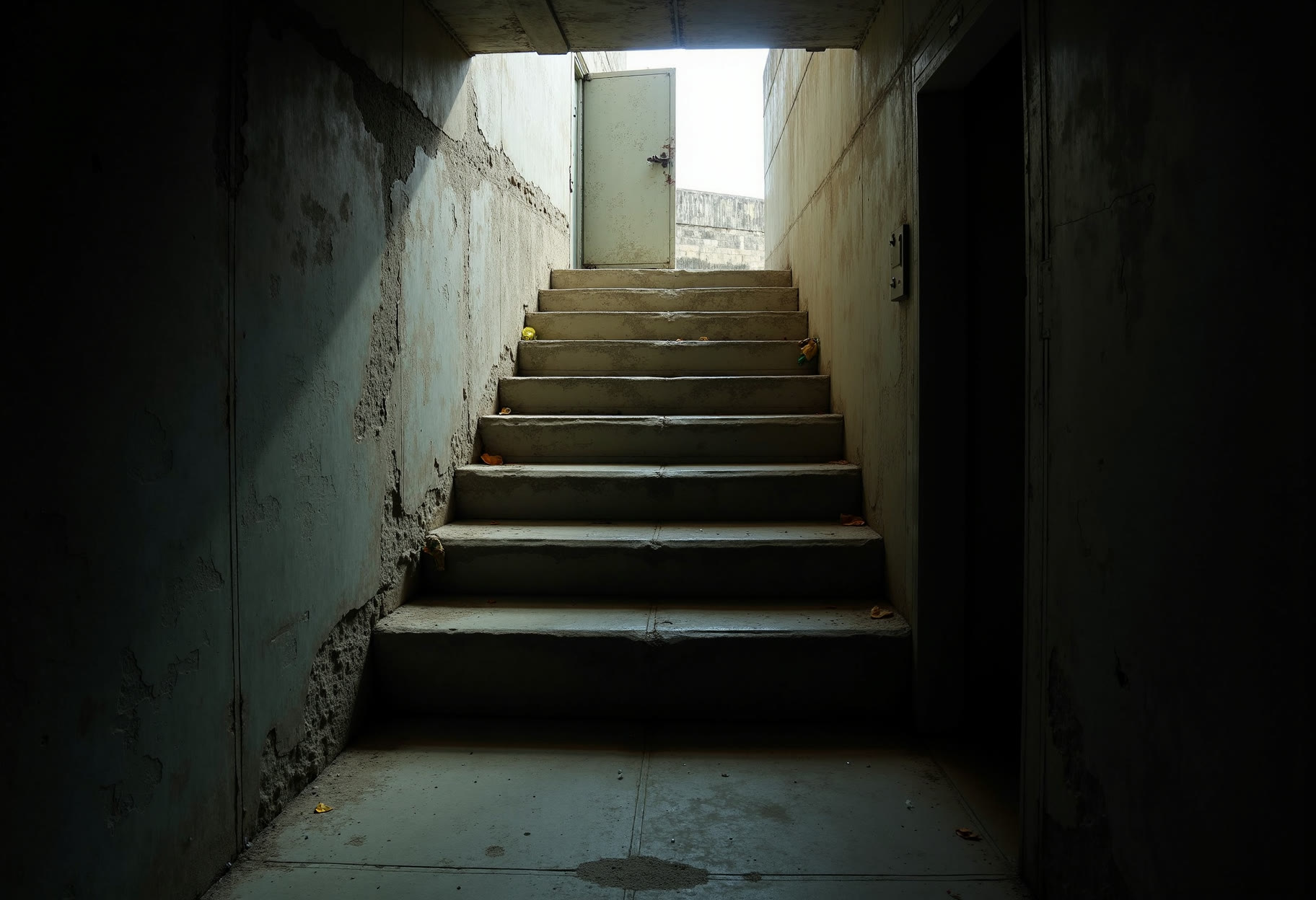 Poured steps down
