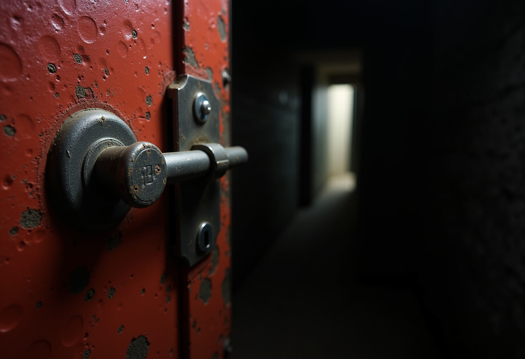 Latch and deadbolt, inside face